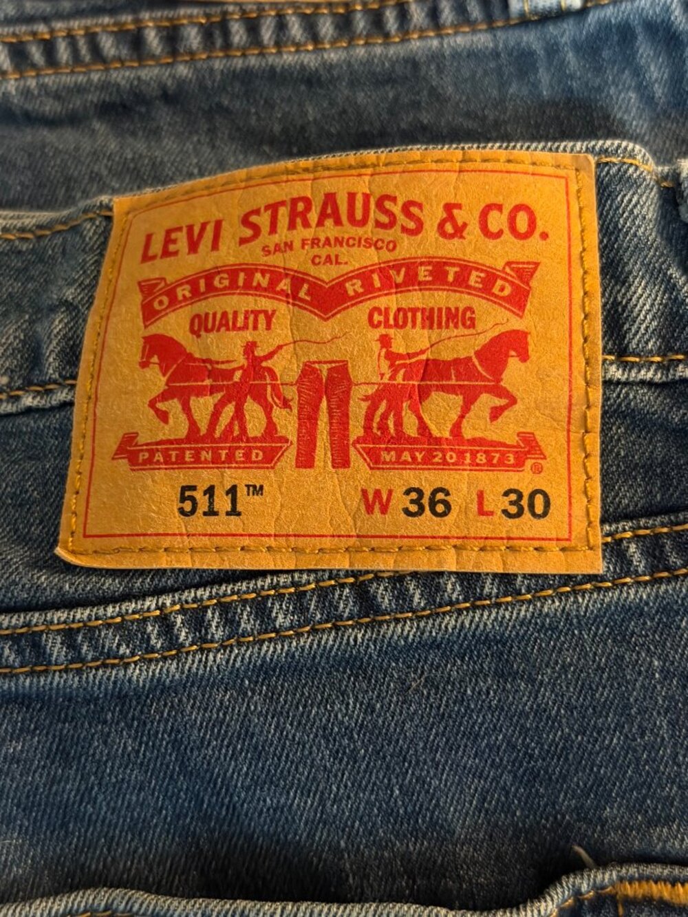 Multiple Levi's 511 Blue Jeans